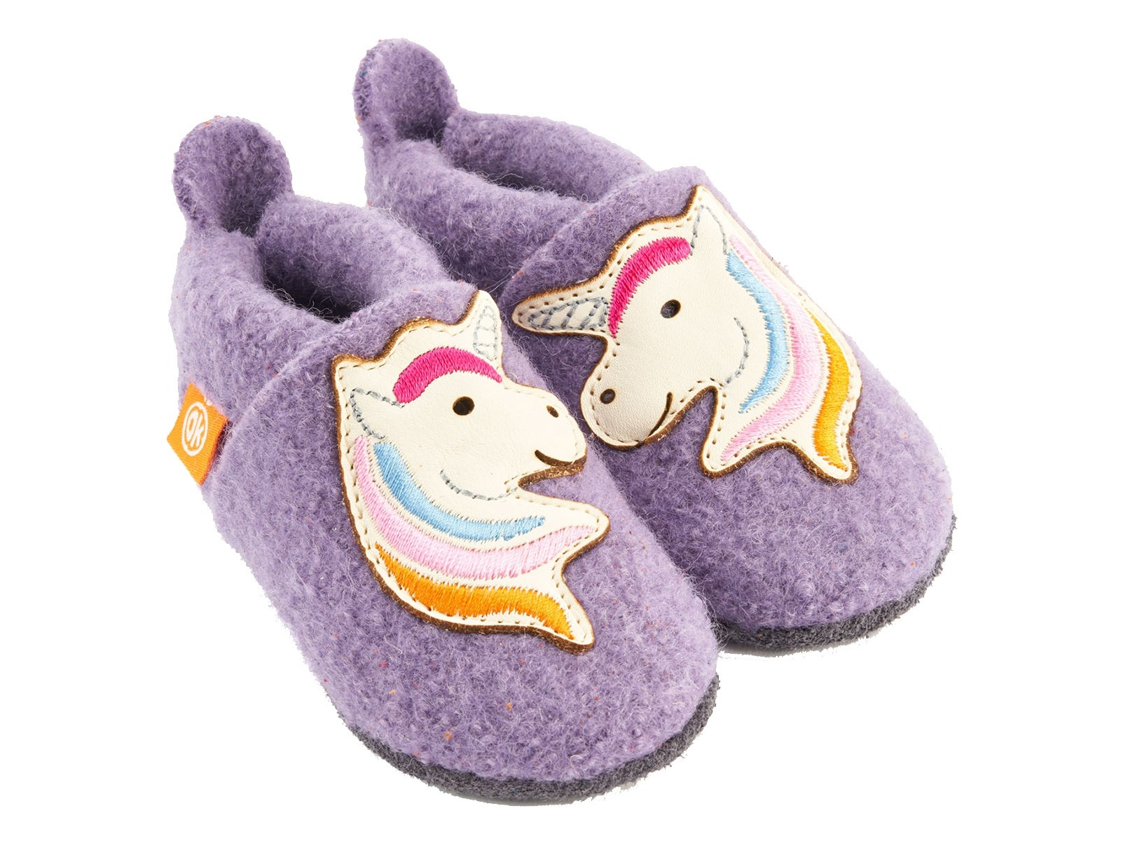 Kinder Wollwalk Hausschuhe Einhorn Stella Gr.30/31