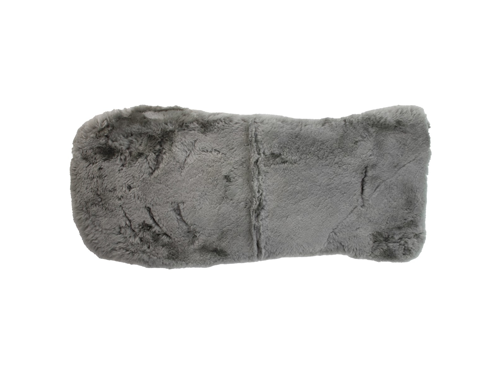 Lammfell-Auflage grau Maße ca. 77 x 35 cm