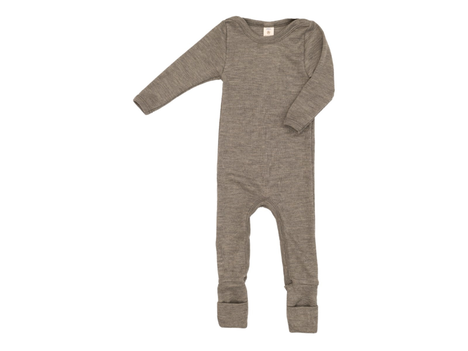 Engel Natur Baby Schlafanzug Wolle Seide walnuss Gr. 62/68
