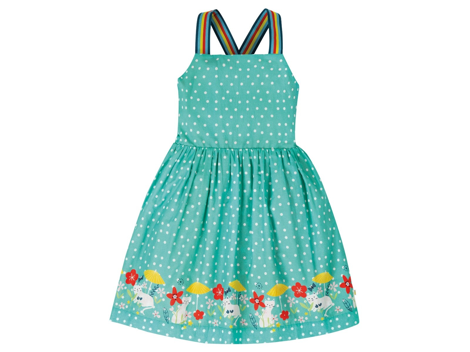 Frugi Kinder Kleid zum Wenden Kätzchen Gr.6 (2-3 Jahre)