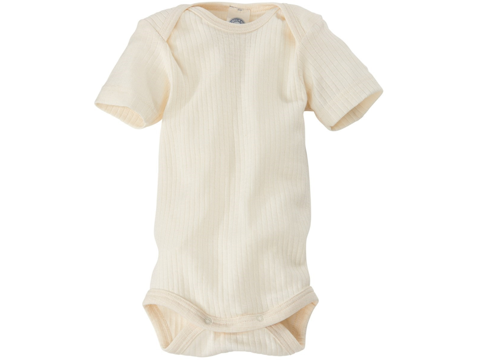 Cosilana Body Kurzarm Baumwolle-Wolle-Seide natur Gr.98/104