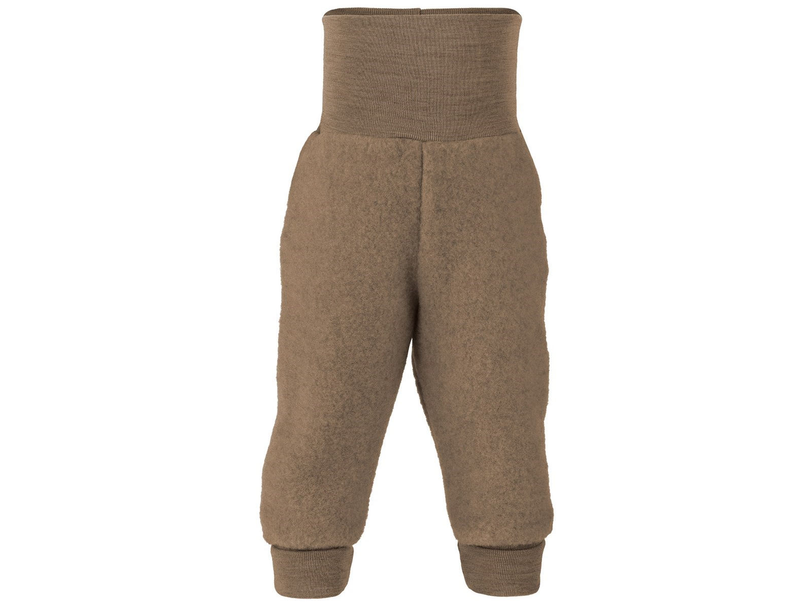 Engel Natur Babyhose Bio-Merinowolle Fleece maschinenwaschbar melange-walnuss Gr. 62/68
