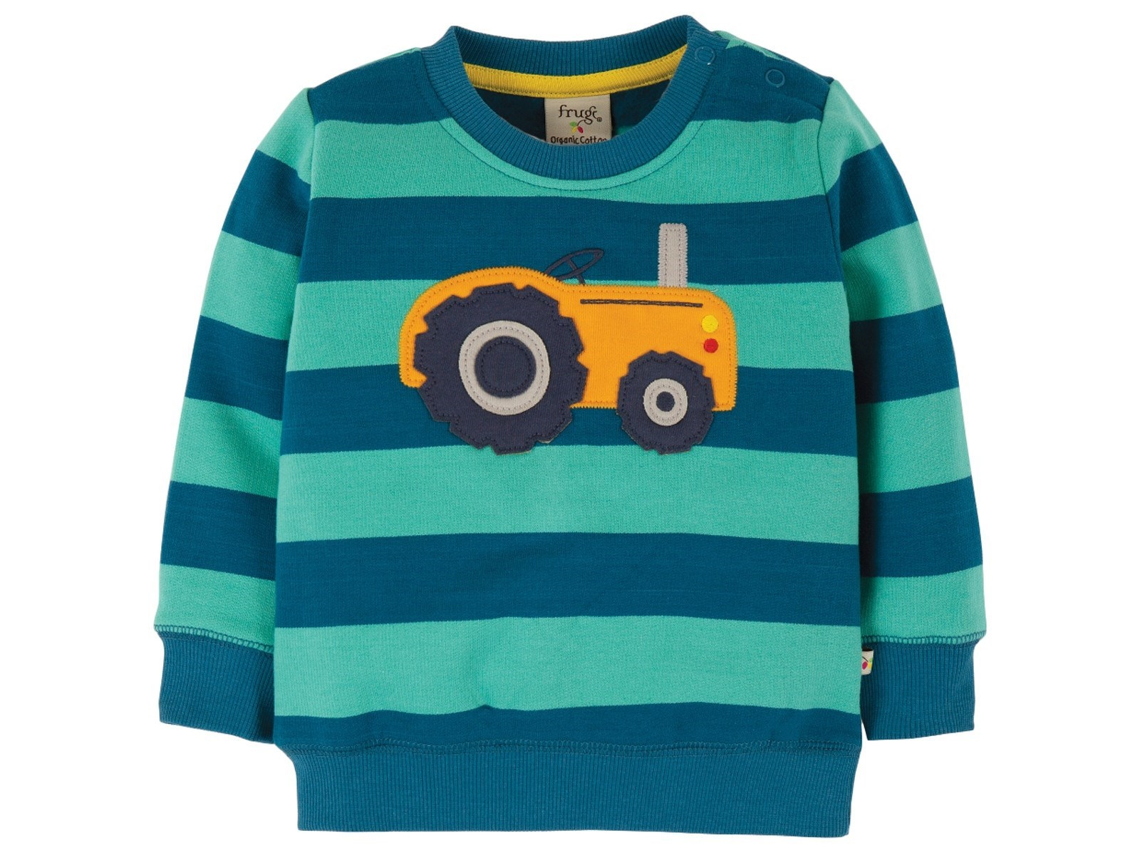 Frugi Baby und Kinder Langarmshirt Traktor Gr.3 (6-12 Monate)