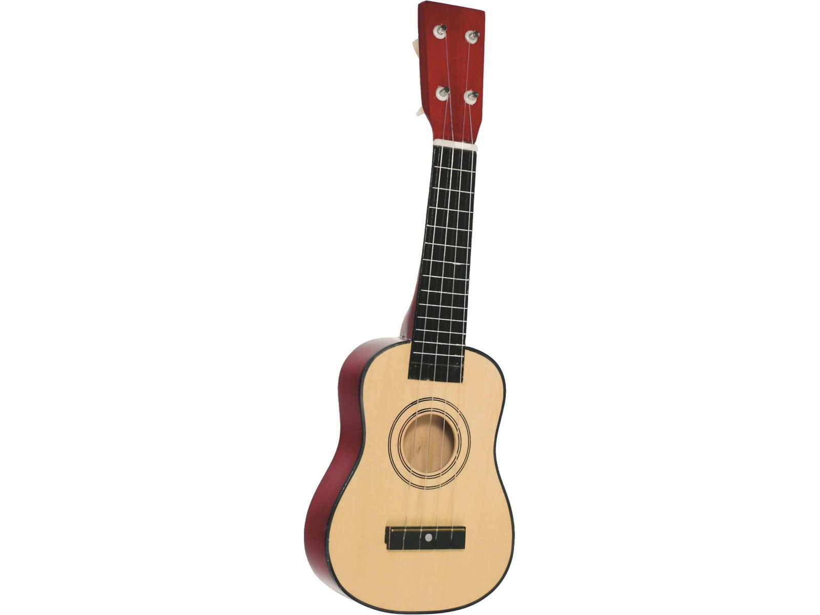 goki Kinder Ukulele aus Holz mit 4 Saiten Maße 52 x 16 cm