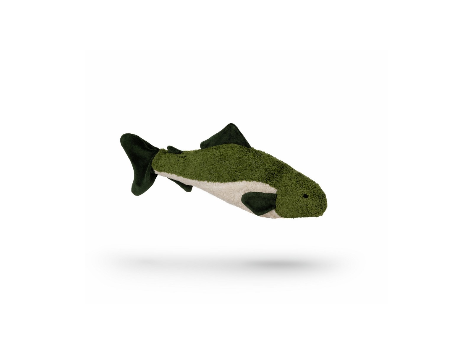 Kuscheltier Fisch tannengrün 41 x 5,5 x 15 cm