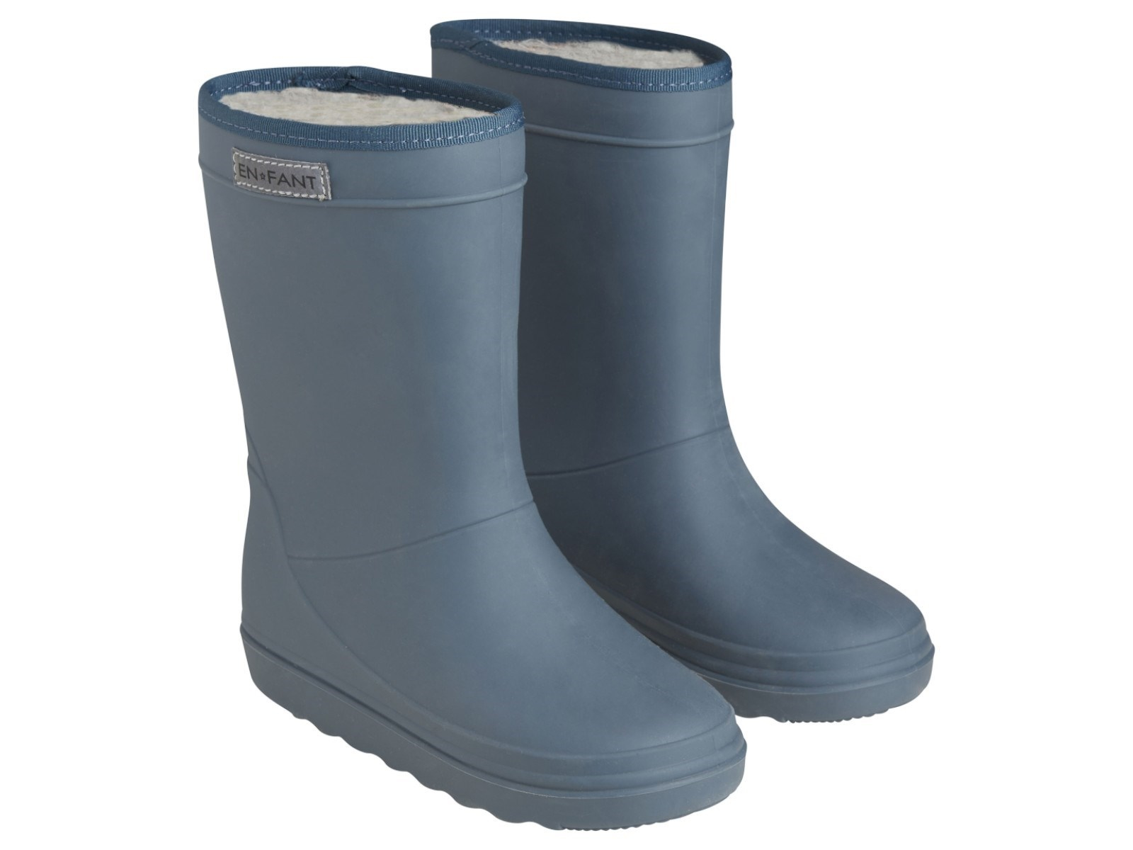 Kinder Thermo Gummistiefel mit Schurwoll-Fell dark slate Gr.23