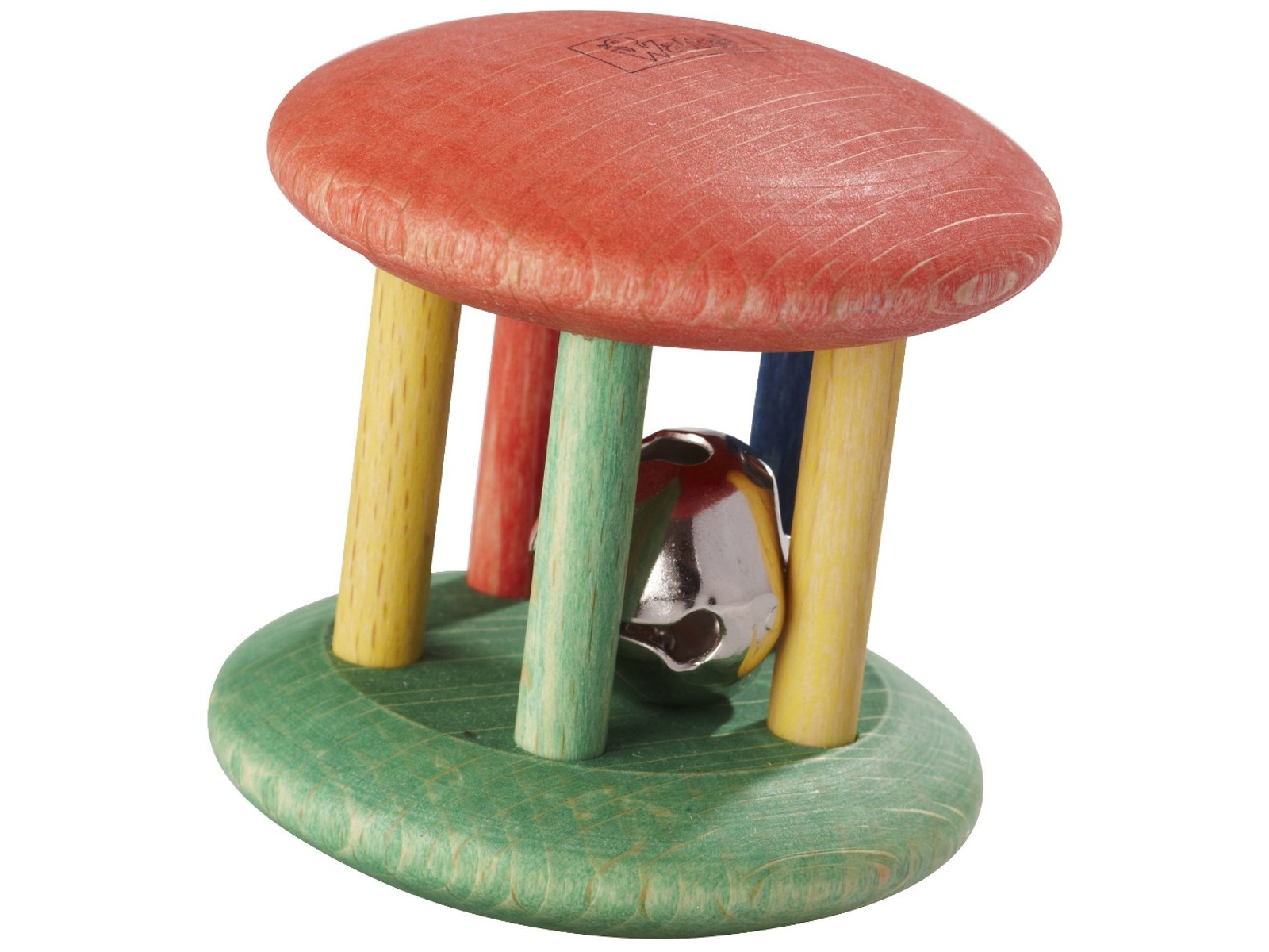 Glockenrolle Bio Greifling für Babys 5,5 x 5,5 x 5,5 cm