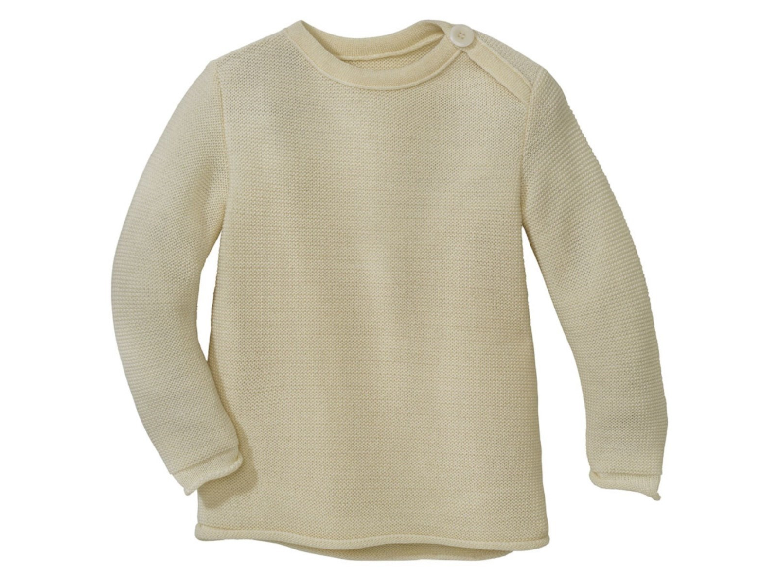 Disana Baby Pullover Bio-Merinowolle melange natur Gr. 50/56