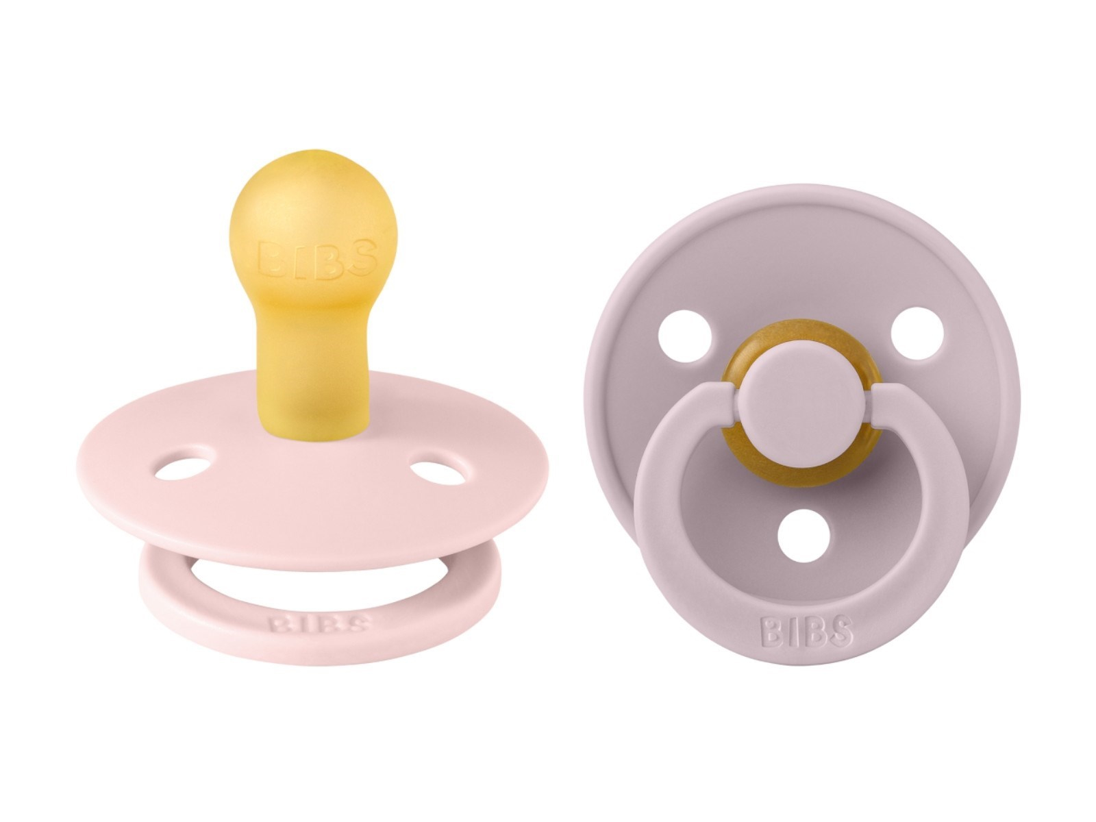 BIBS Schnuller Naturlatex "Colour" 2er Pack kirschförmig blossom-lilac 0-6 Monate