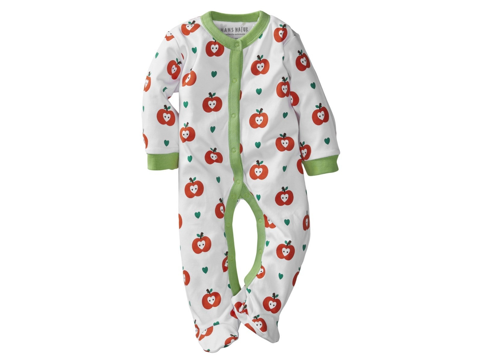 Baby Schlafanzug Bio-Baumwolle Apfel Gr. 74/80