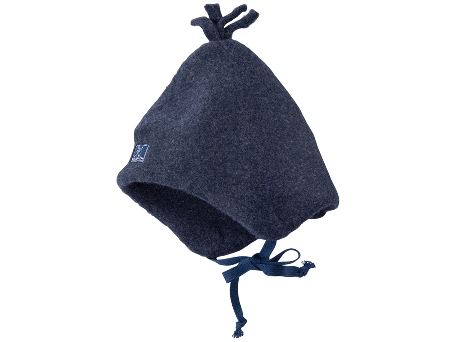 Pickapooh Baby und Kinder Mütze Bio-Schurwolle Fleece marine Gr.44