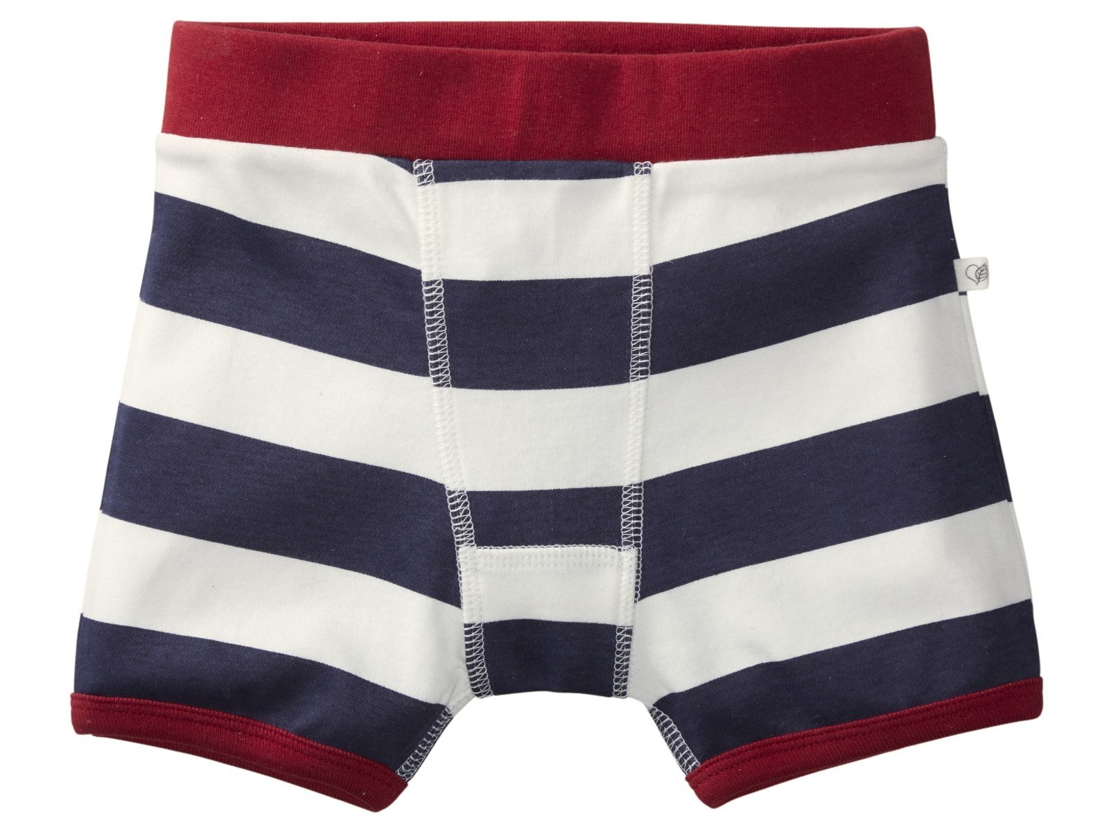 Jungen Boxershorts Bio-Baumwolle Blockstreifen blau Gr. 98/104
