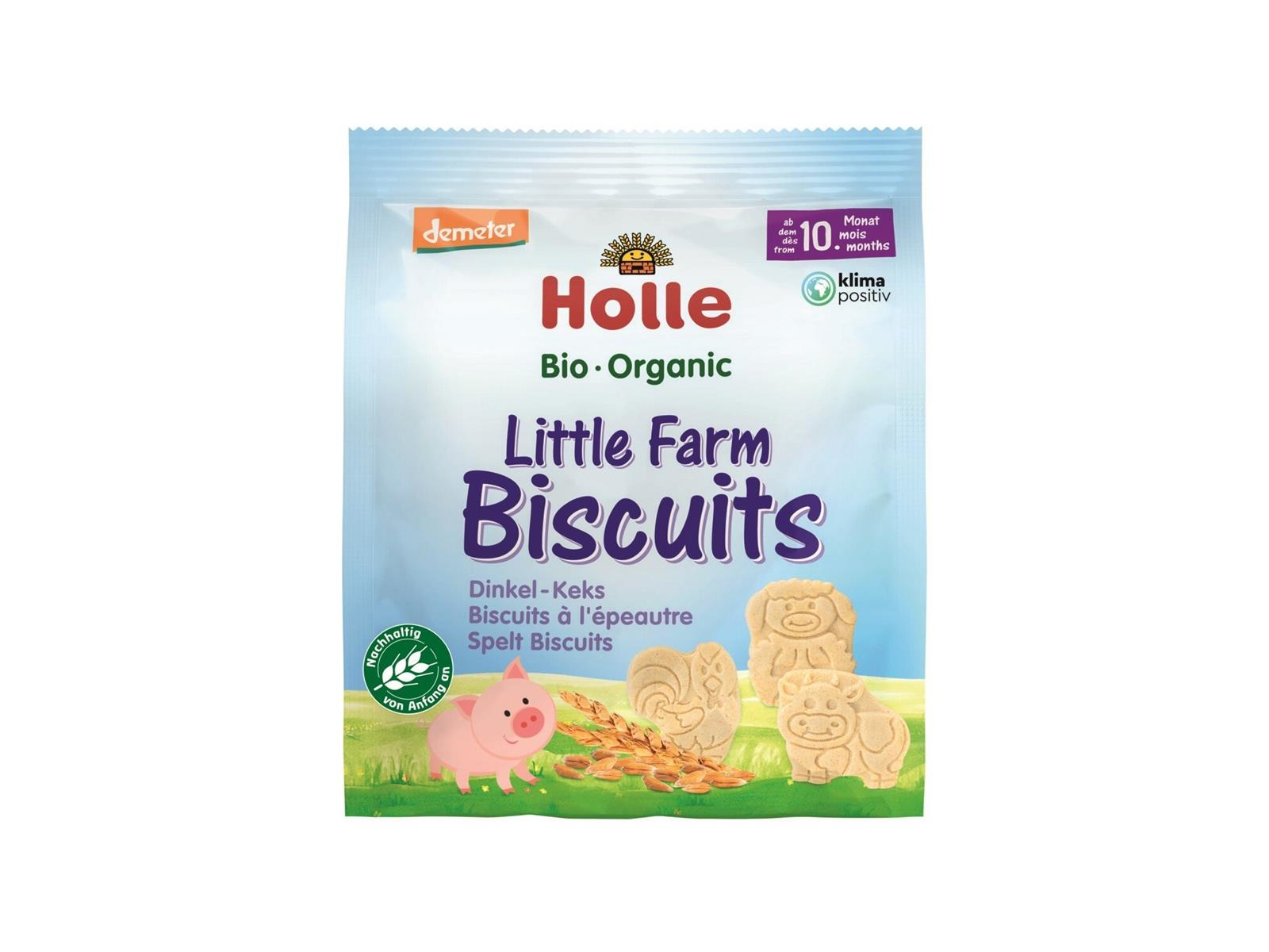 Holle Bio Dinkel-Kekse Little Farm Biscuits 100 g