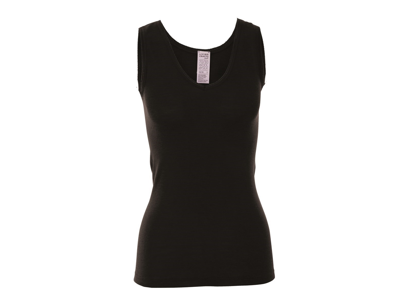 Living Crafts Unterhemd "Freya", black Gr. 36/38