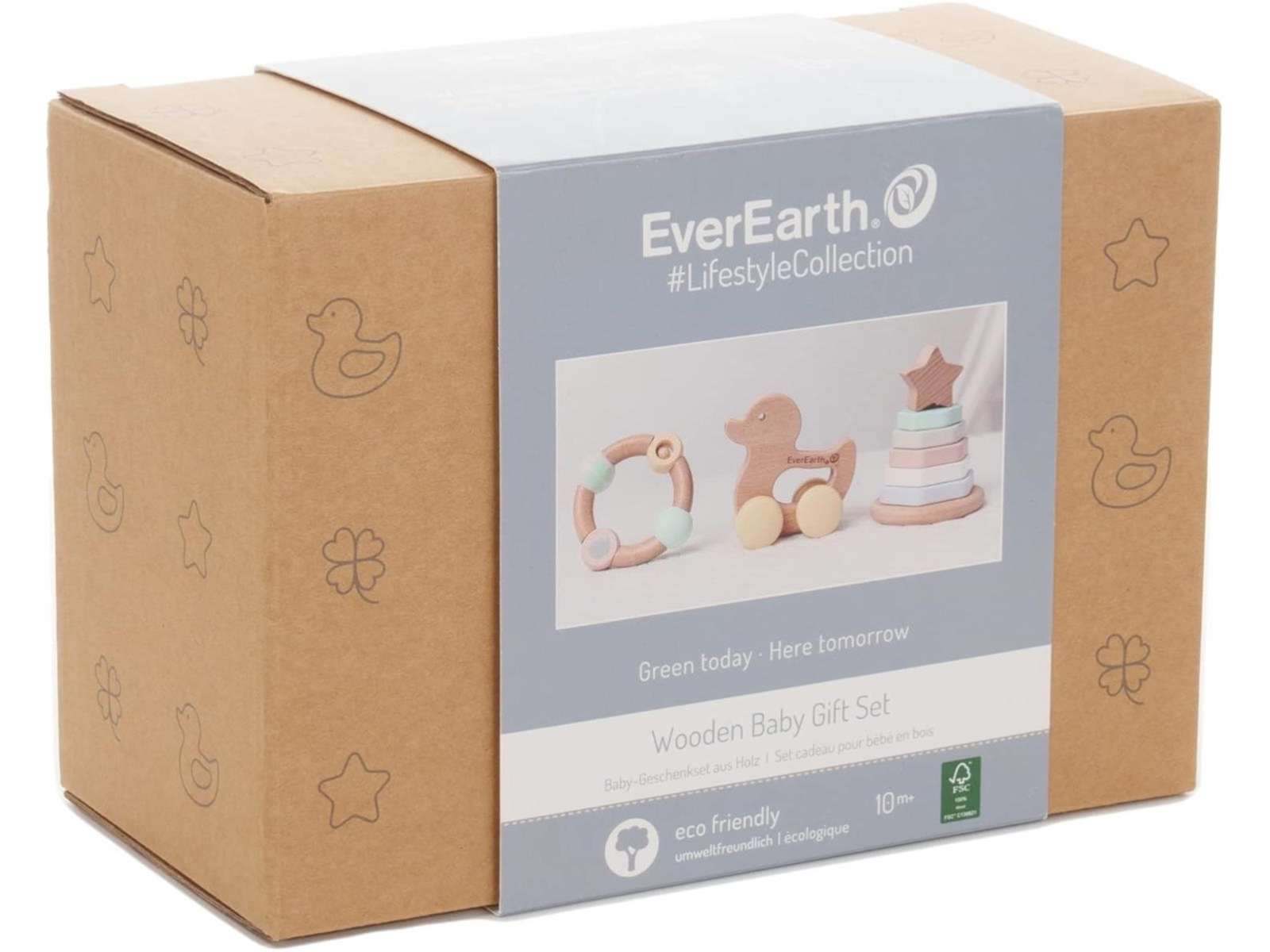 EverEarth Geschenkset für Babys 19 x 3,3 x 13 cm