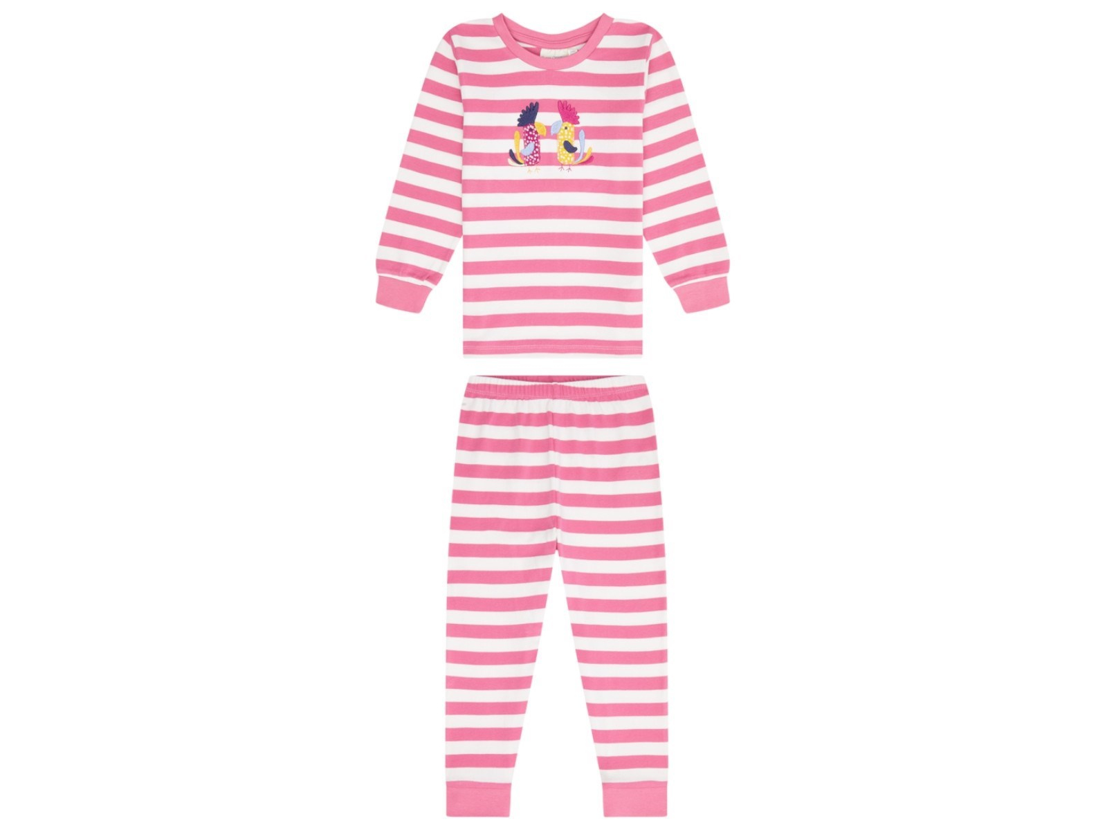 Sense Organics Kinder Schlafanzug Retro pink-gestreift Gr.92 (18-24 Monate)