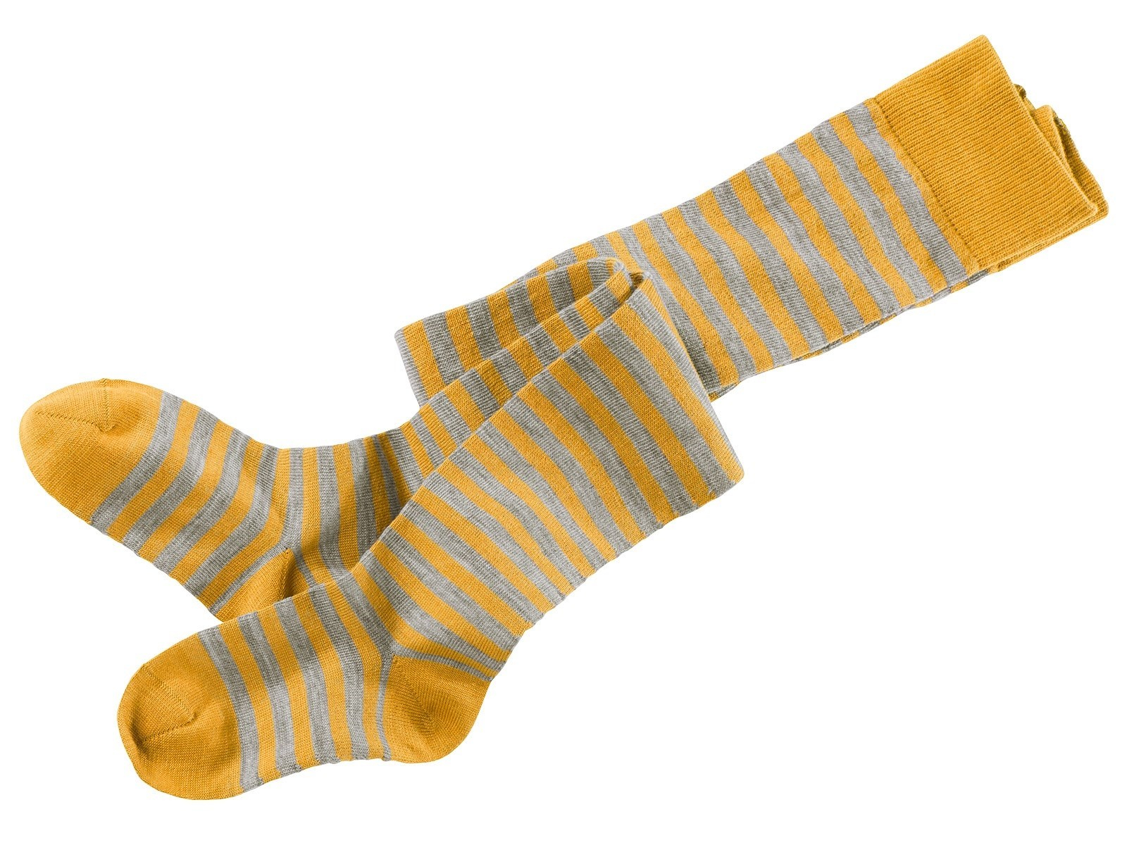 Kinder Strumpfhose messing-geringelt Gr. 1-2