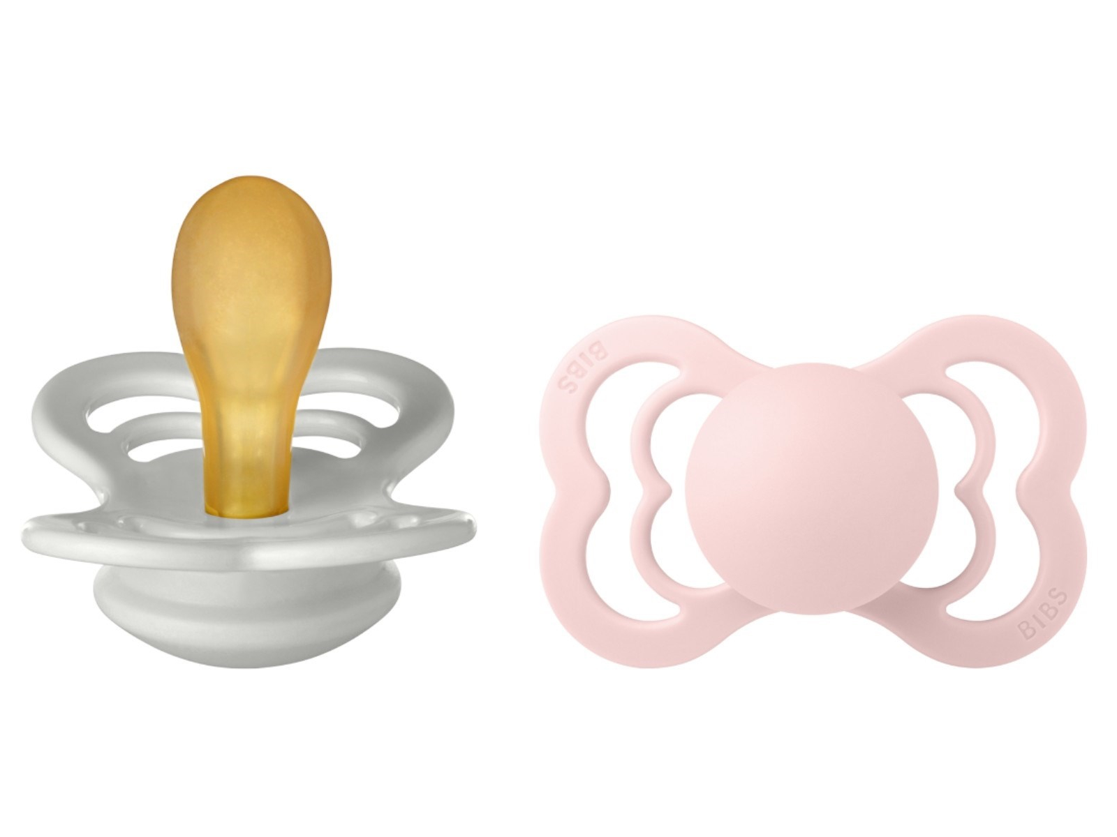 BIBS Schnuller Naturlatex "Supreme" 2er Pack symmetrisch haze-blossom 0-6 Monate