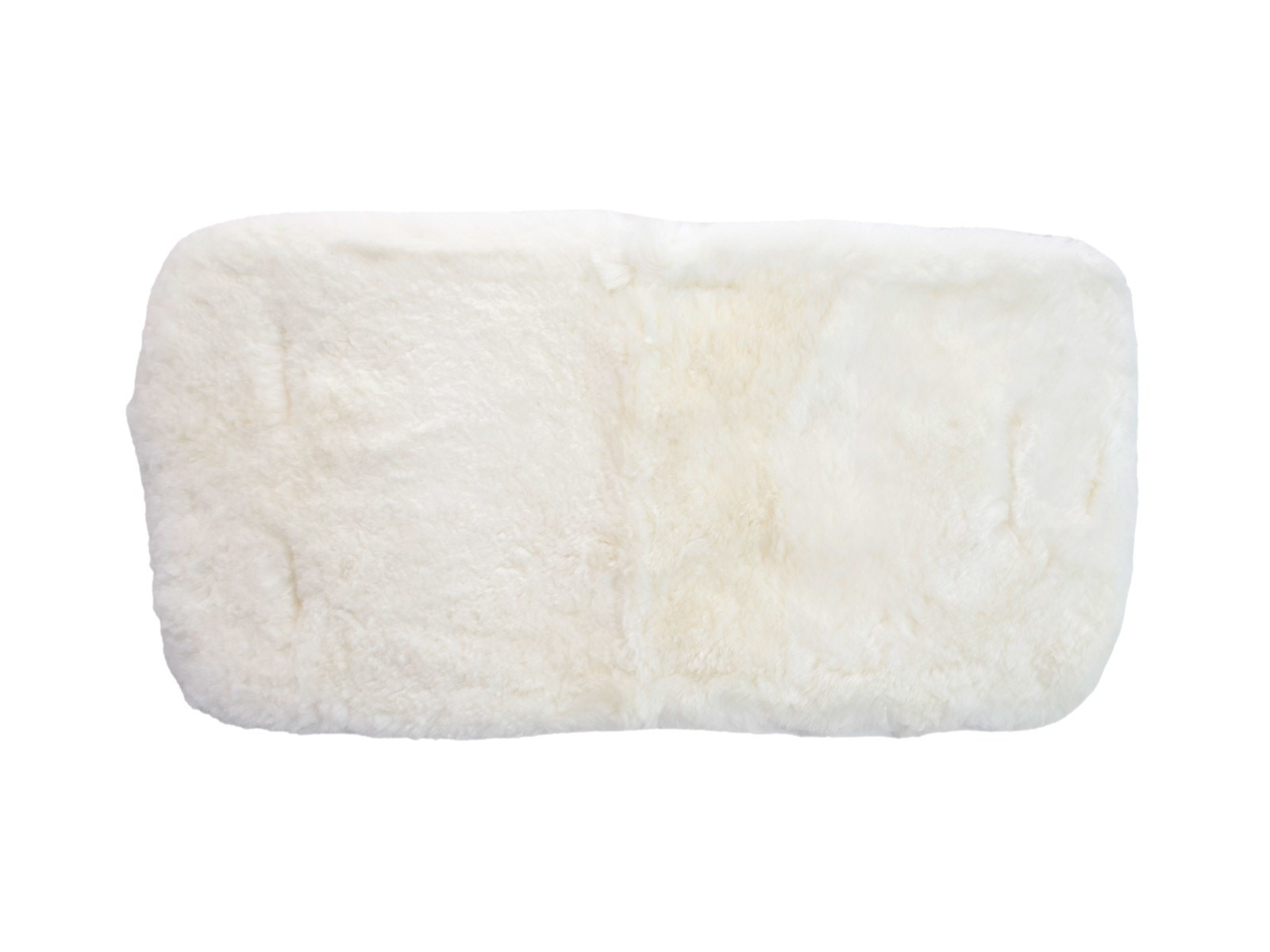 Lammfell Baby Felleinlage Patchwork naturweiß Maße 73 x 33 cm