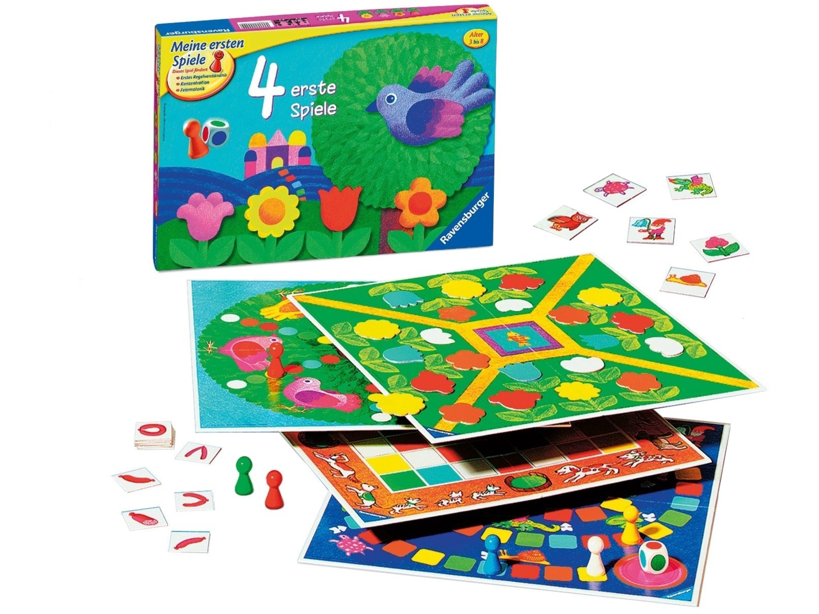 Ravensburger 4 erste Spiele für Kinder von 3 bis 8 Jahren
