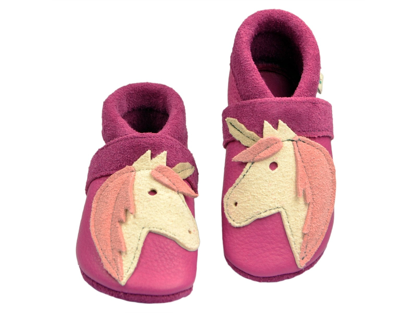 Baby und Kinder Hausschuhe Krabbelschuhe Ecopell Leder Einhorn Gr.20