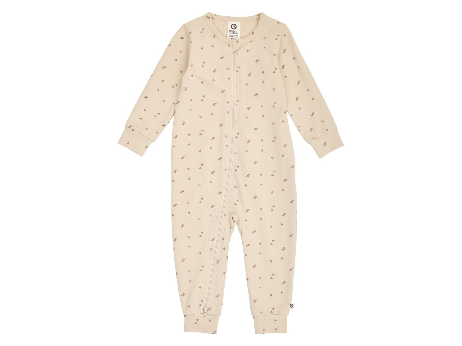 Baby Strampler aus 100% Bio-Baumwolle (kbA) Oak-Walnut-Blush 62
