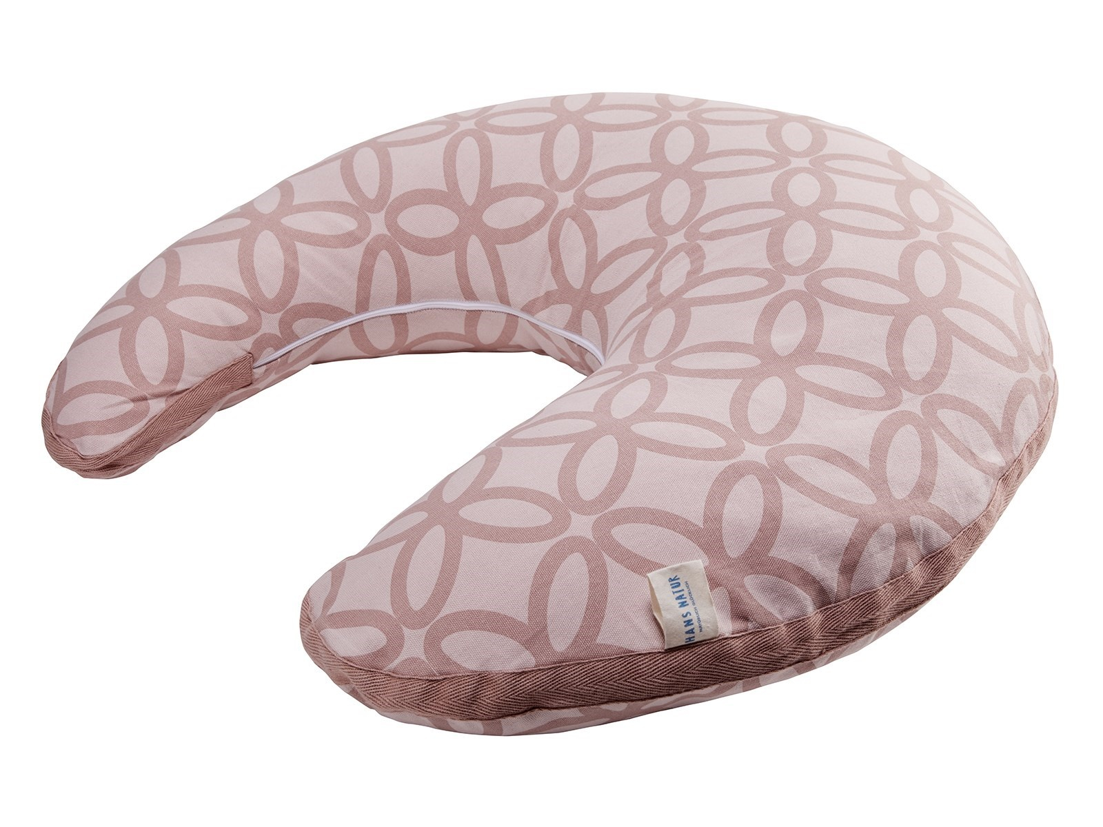 Stillkissen Stillmond, Bezug Bio-Baumwolle, Kapok-Füllung rosé Maße 60 x 60 cm