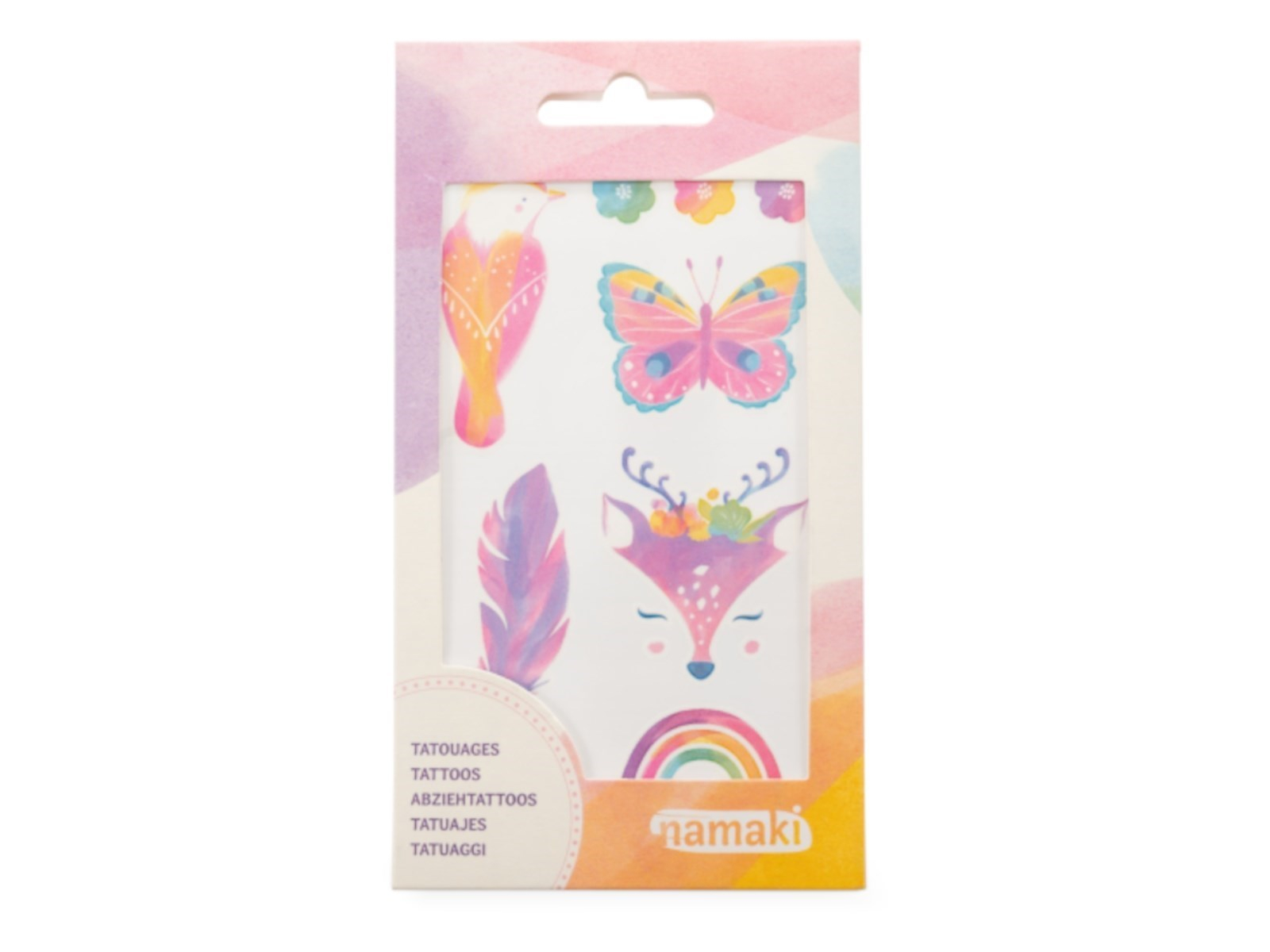 Bio Kindertattoos Märchenwelt, 2 Blatt pro Set 8,50 x 15 cm, 2 Blatt pro Set