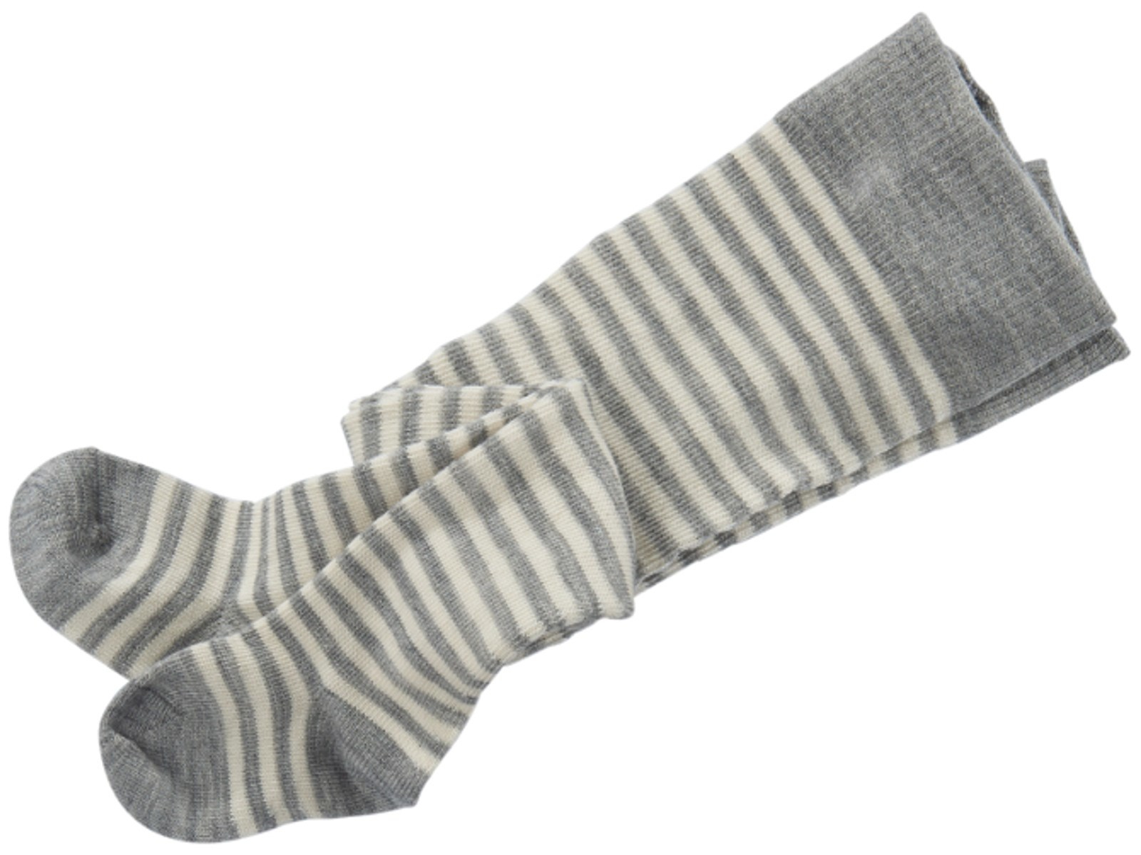 Baby Strumpfhose hellgrau-geringelt Gr.00
