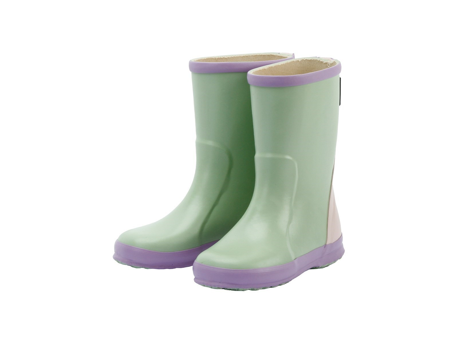 Kinder Gummistiefel "Beppo" Naturkautschuk mint-lila Gr.23