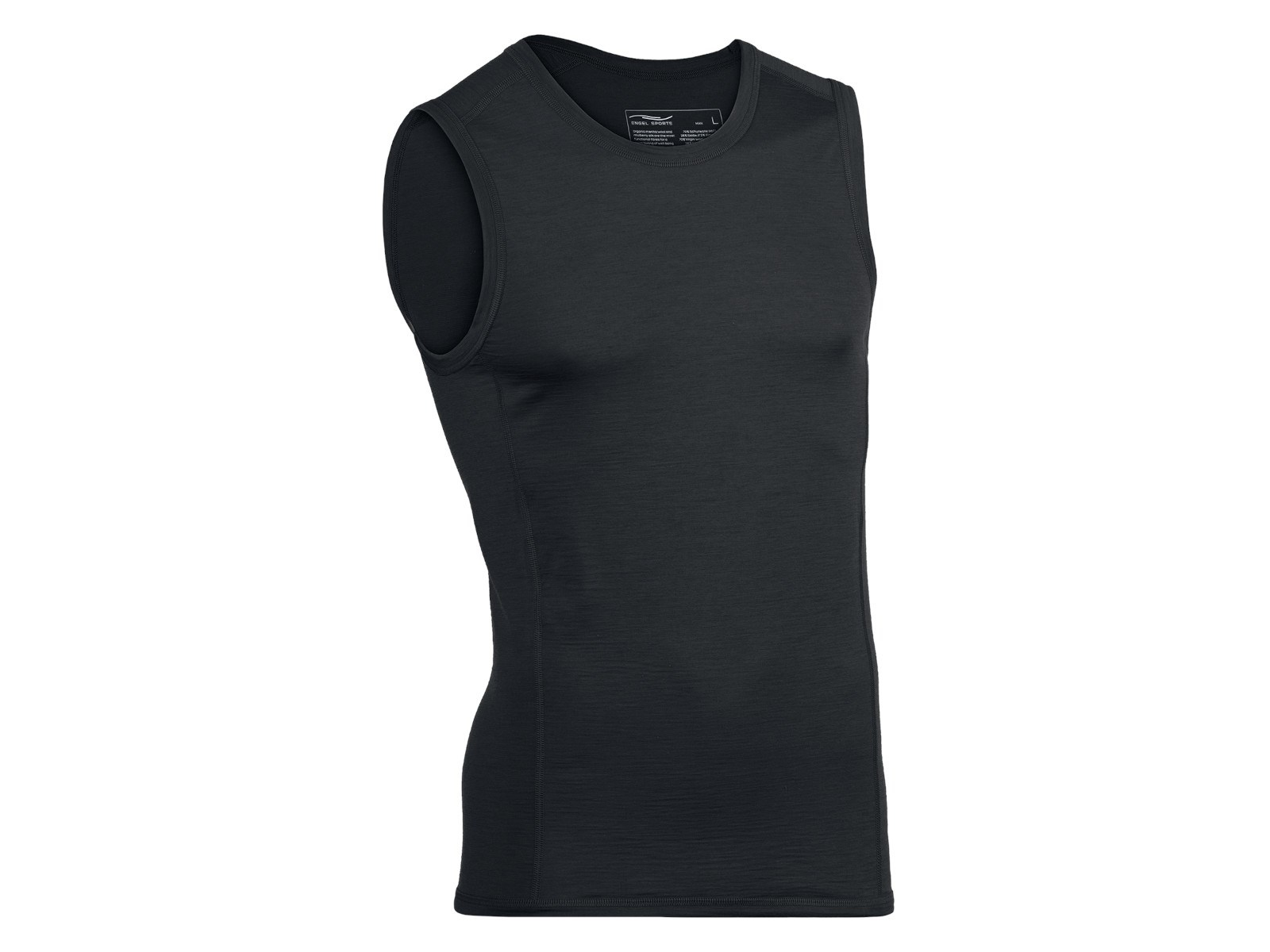 Engel Sports Herren Shirt Wolle Seide black Gr. M