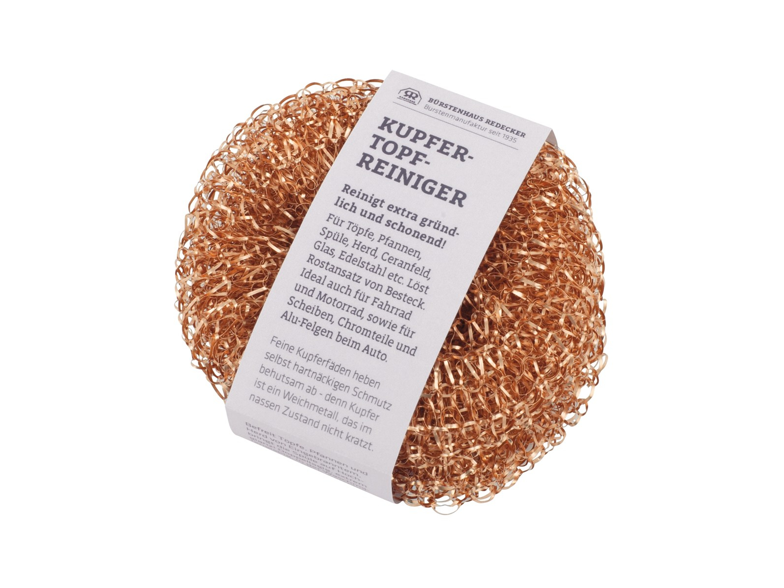 Kupfer-Topfreiniger, 2er-Pack Ø 7,5 cm / 20 g