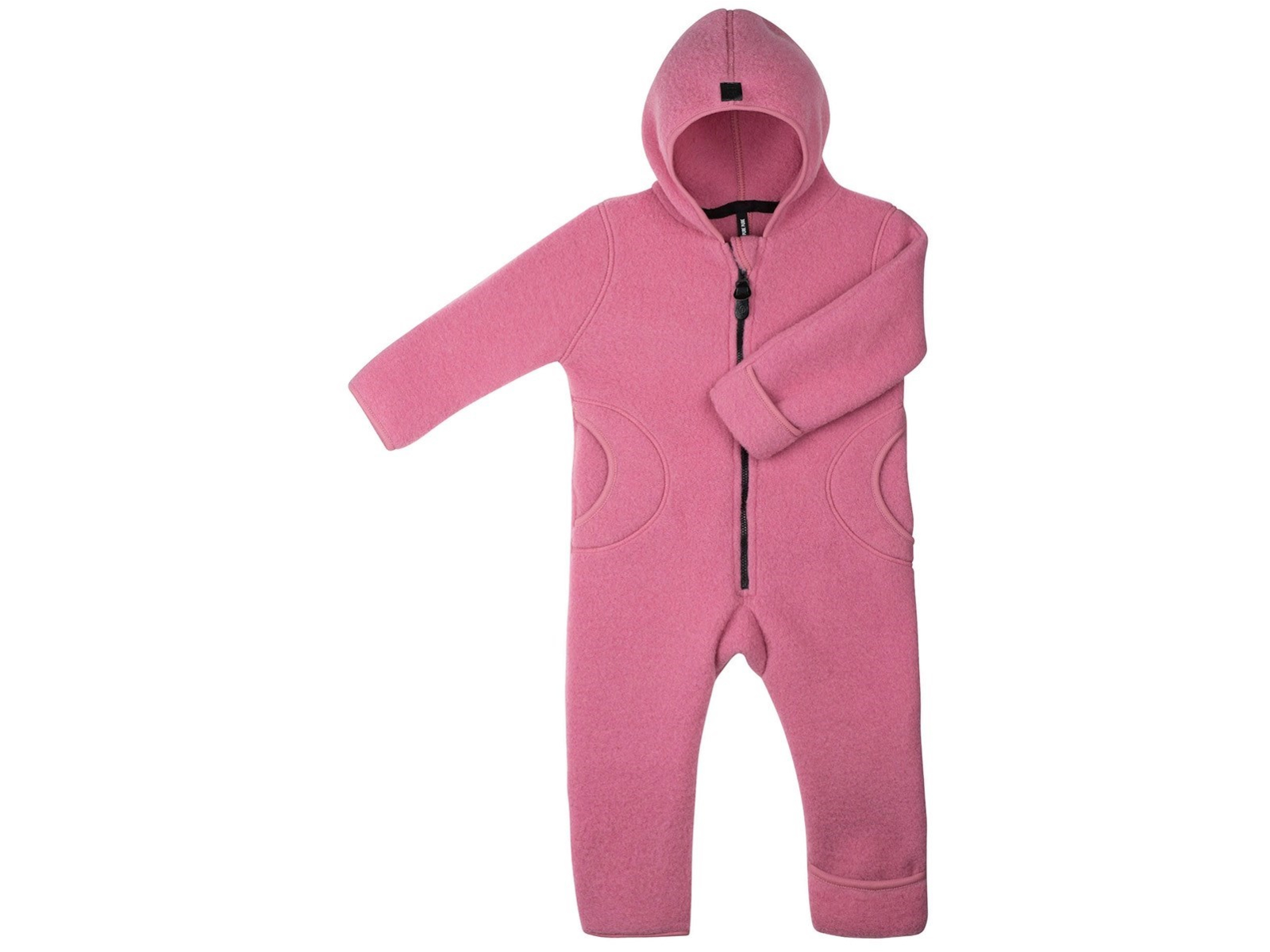 PURE PURE by Bauer Baby und Kinder Overall Kapuze Bio-Merinowolle Fleece dusty pink Gr. 62/68