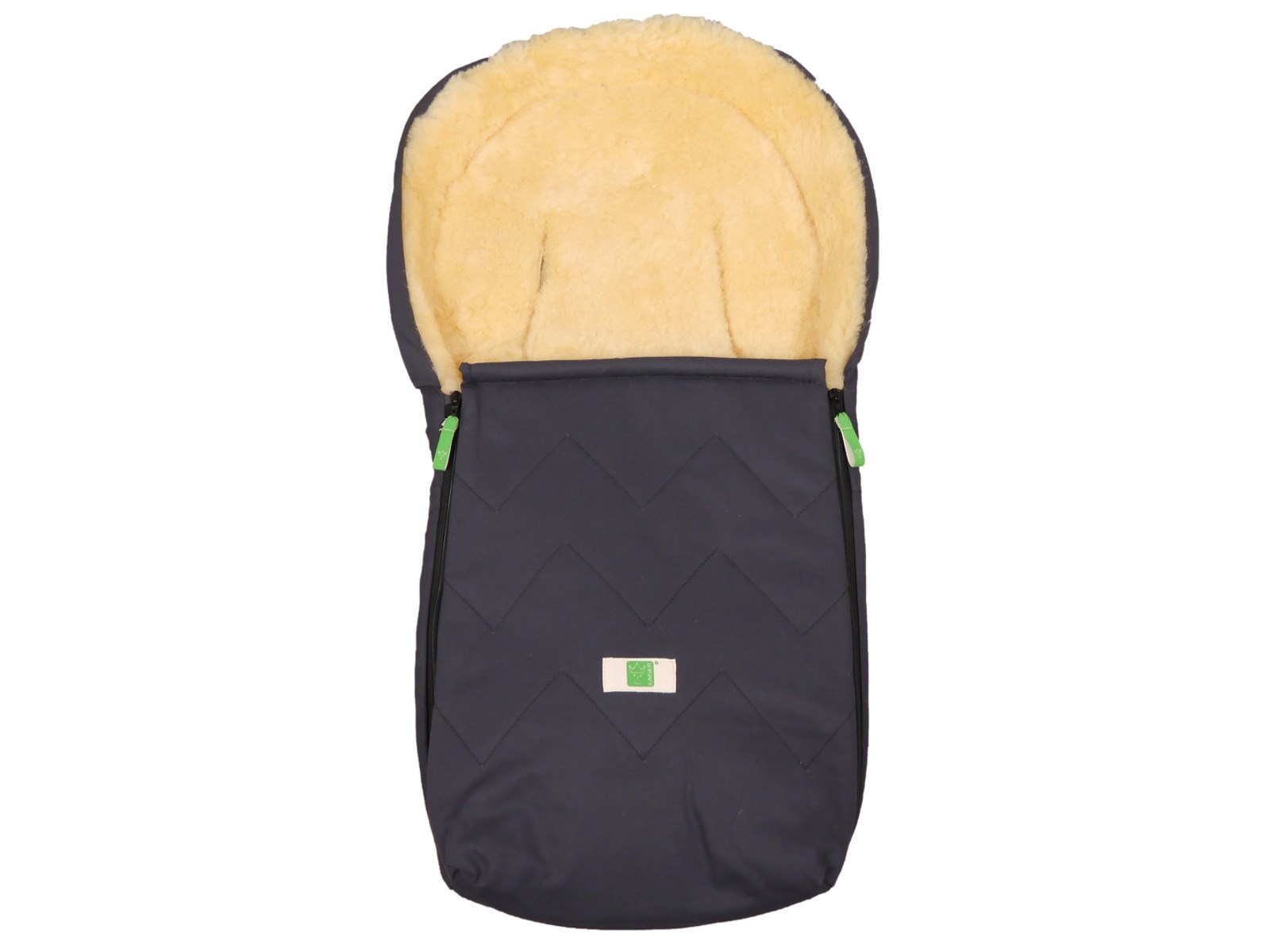 Kaiser Naturfellprodukte Fußsack Babyschale Lammfell "EMMA", medizinisch gegerbt anthrazit Länge 80 cm, Breite 40 cm, (0-12 Monate)