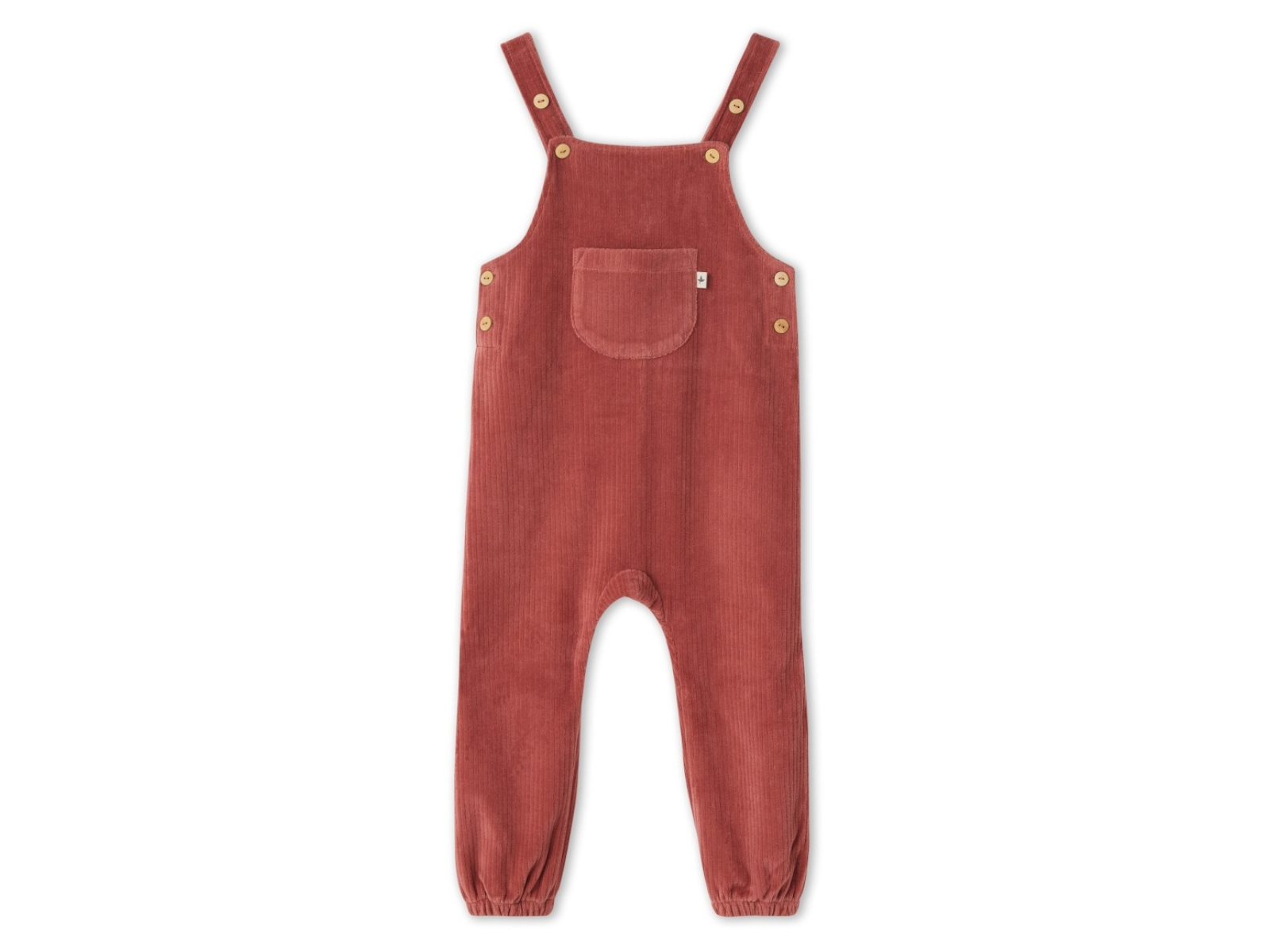 Baby und Kinder Latzhose Cord Bio Baumwolle dunkel mauve Gr.98/104