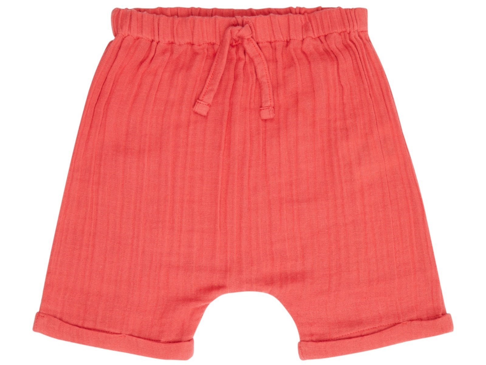 Sense Organics Baby Shorts Musselin rot Gr.62/68 (3-6 Monate)
