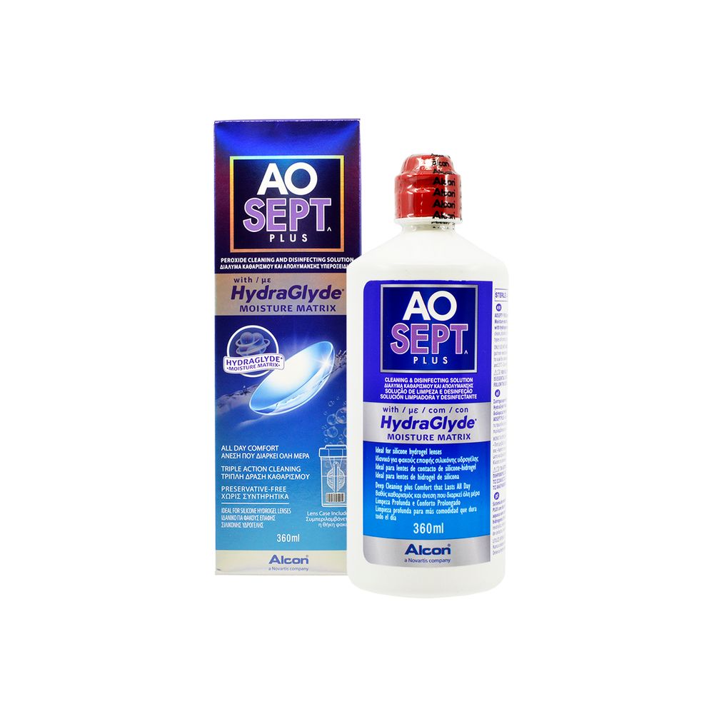 AOSept Plus mit HydraGlyde von Alcon | 360ml