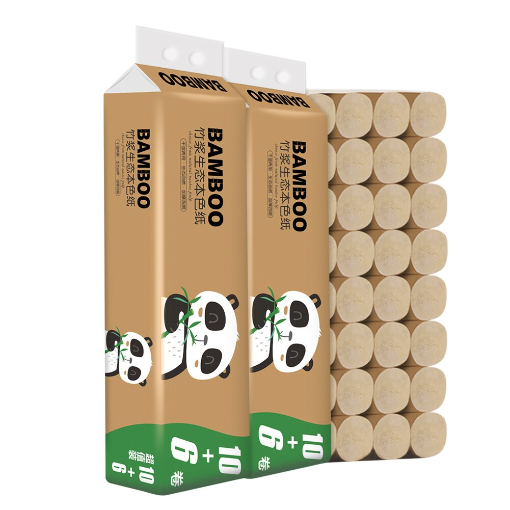 16 rollen Haushalts Papier Handtuch einheimisch Bambus Zellstoff Wc Gewebe Papier Heimat Küche Gewebe Badezimmer Wc Papier