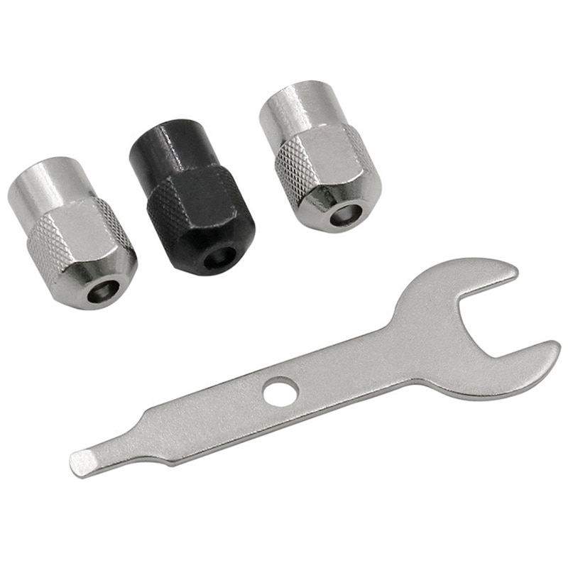 4 teile/satz M7 M8x 0,75 Elektrische Futter Dreh Werkzeug Zubehör Multi Futter Mit Schlüssel Keyless Schneller bisschen tauscht Dremel rotierend werkzeuge