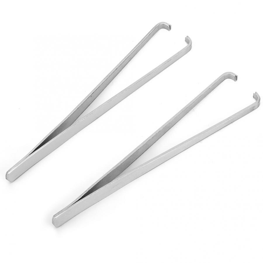 2 stücke Edelstahl Pinzette Uhr Minute Zweiten Stunde Hand Entfernung Werkzeug Manuelle Hand Entferner Uhr Reparatur Werkzeug für Uhrmacher