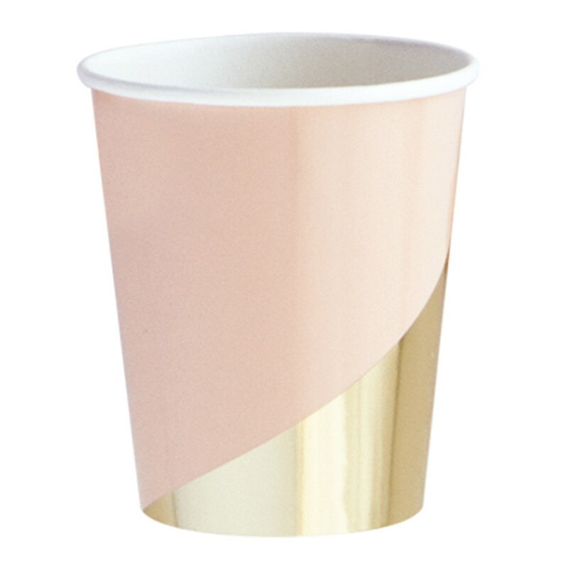 Geburtstag Party Rosa Sechseckigen Papier Platte Einweg Geburtstag Party Papier Platte Tasse Dekoration Für Hochzeit Party cc02