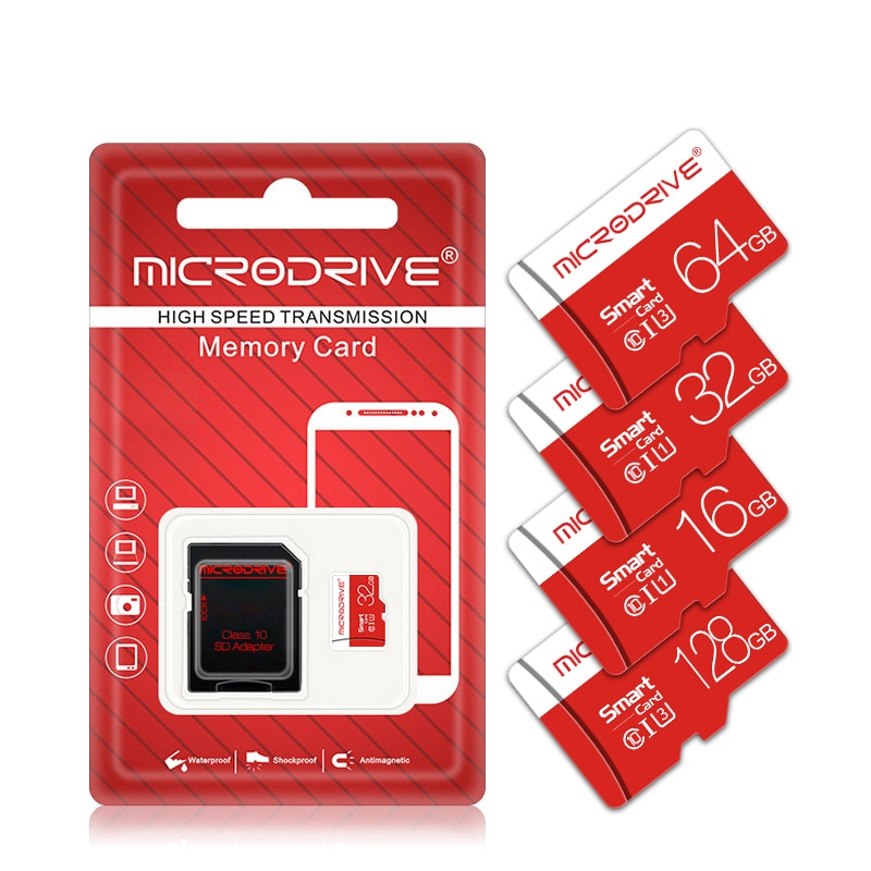 Mikro SD TF Karte 32GB 16GB Speicher karten 128GB 64GB Mikro SD Karte Blitz-TF/SD Karten für Tablette/kamera/praktisch