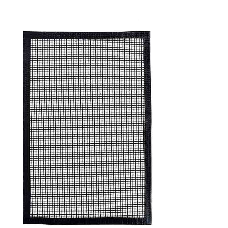 TEENRA 1Stck Schwarz BBQ Gittergewebe Grill matt PTFE Backen matt Nicht-Stock Backen Blatt Pad BBQ Backen matt wärme-beständig Grill Werkzeuge