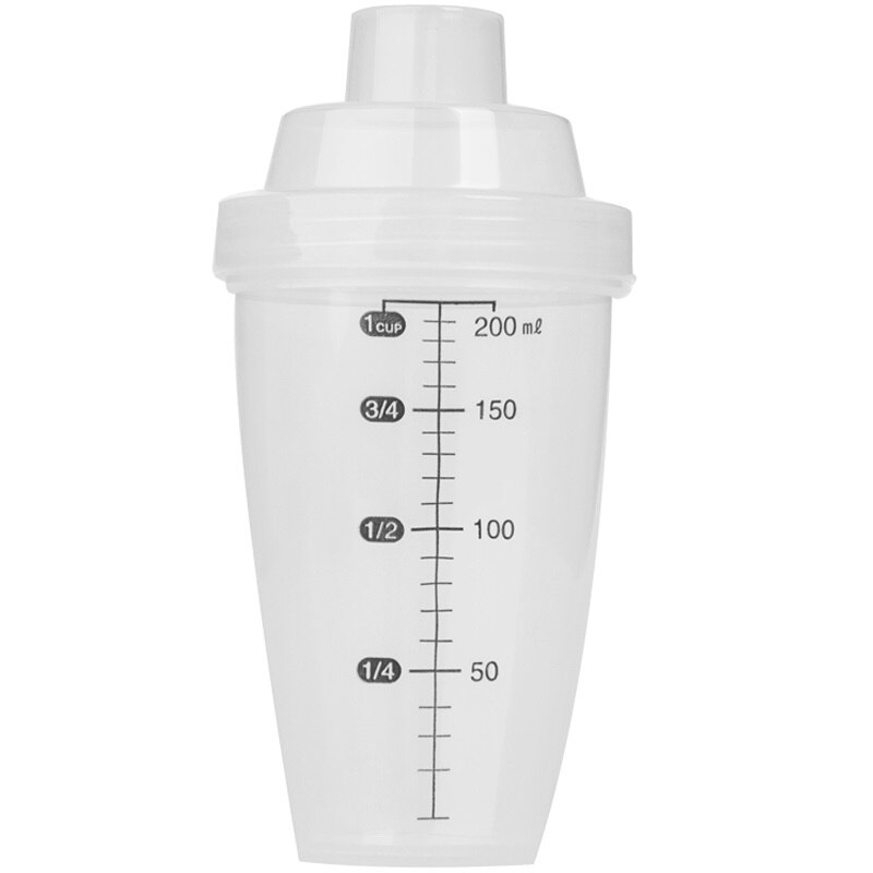 Schütteln Tasse Protein Pulver Milchshake Tasse Milch Tee Becher Skala Schütteln Tasse ÜSpund Wasser Flasche 200ml