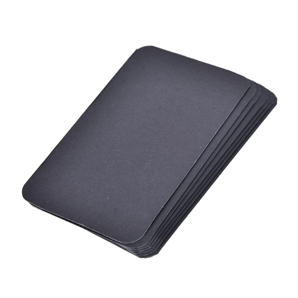 100 teile/los Diy Geschäft Bekannt leer Kraft Karte retro Stil Papier Dicke Schwarz Weiß Braun Papier Wort Karten