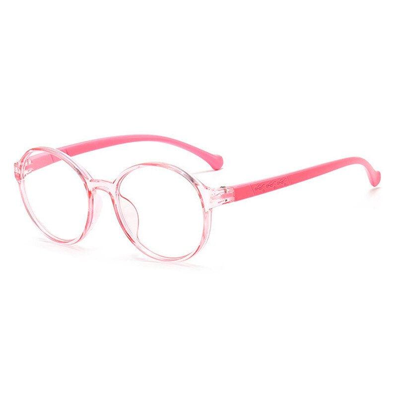 Art Runde Brille Rahmen freundlicher Ultraleicht Anti Blau Licht Block Brillen Jungen Mädchen Klare Linse Brillen freundlicher