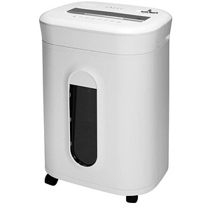 LMG AS1060MQ Aktenvernichter mit Partikelschnitt P-5, 2 x 12 mm, bis 10 Blatt, weiß