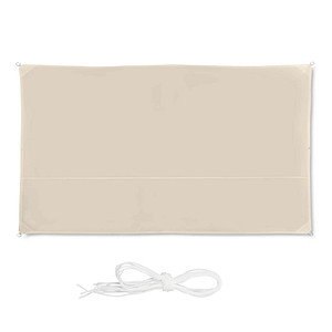 relaxdays Sonnensegel rechteckig beige 3,0 x 4,0 m