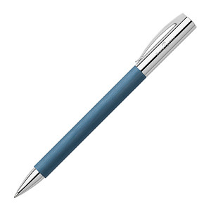 FABER-CASTELL Kugelschreiber Ambition Edelharz blau/silber, Schreibfarbe: schwarz, 1 St.