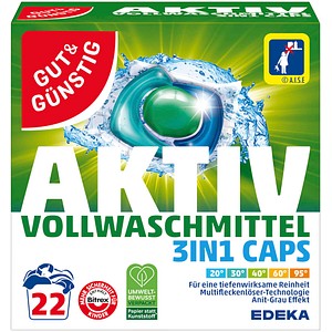 GUT&GÜNSTIG AKTIV Waschmittel Caps, 22 St.